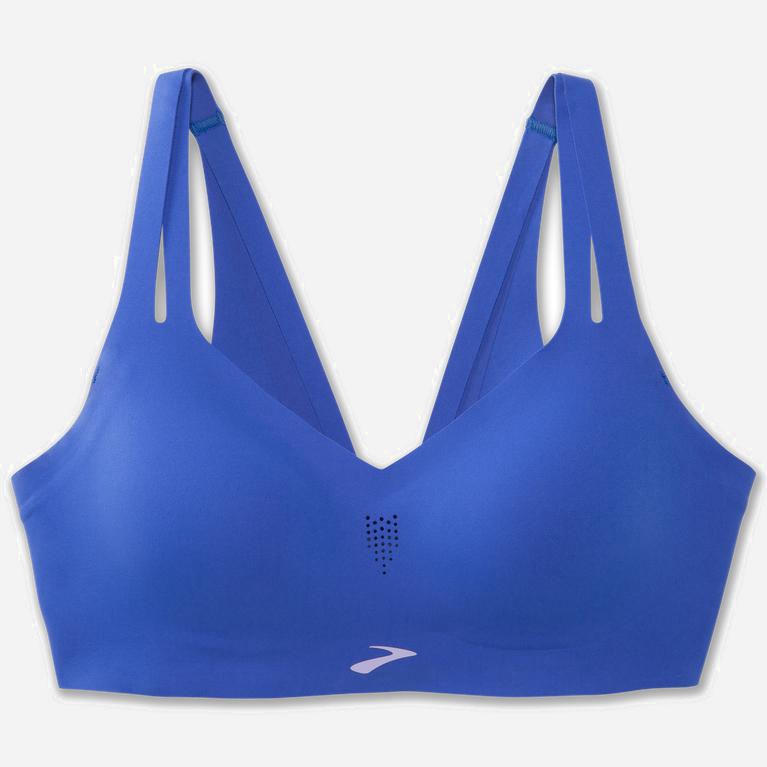 Brooks Dare Strappy Sports - Run Bra Mujer - Azules (URLB-68307)